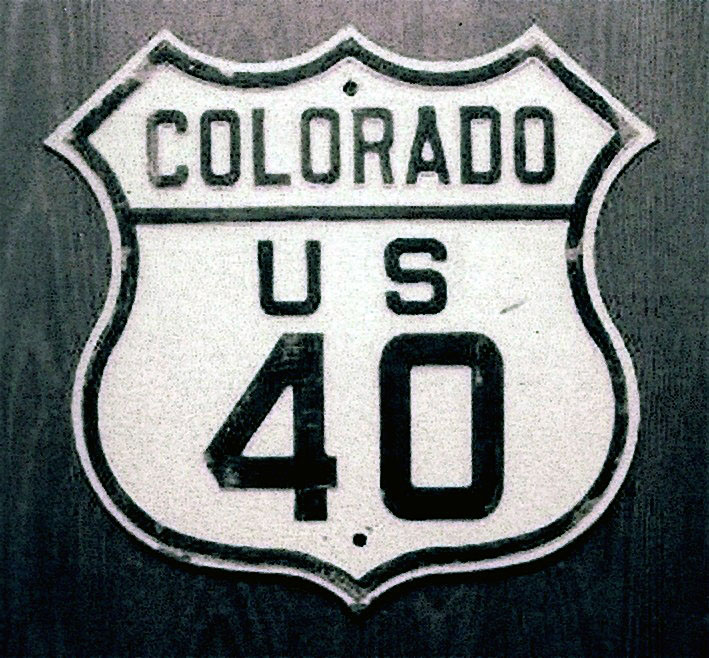 1930s highway marker.