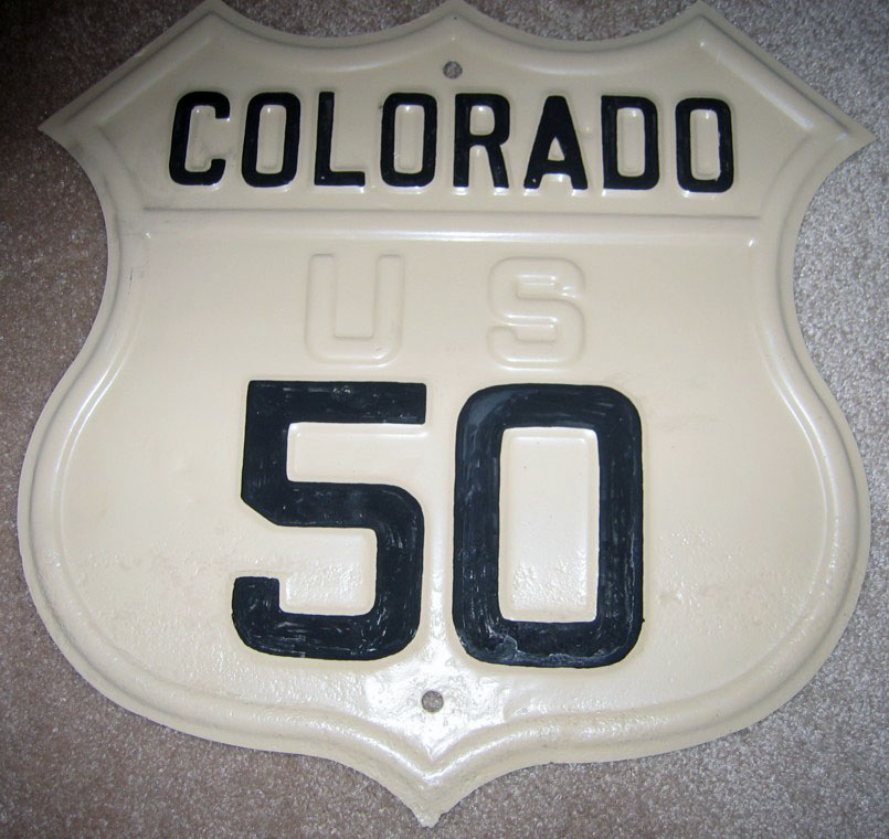 1930s highway marker.