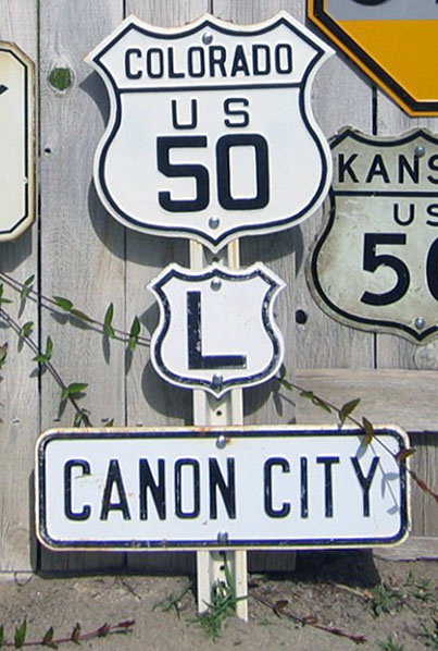 1930s highway marker.
