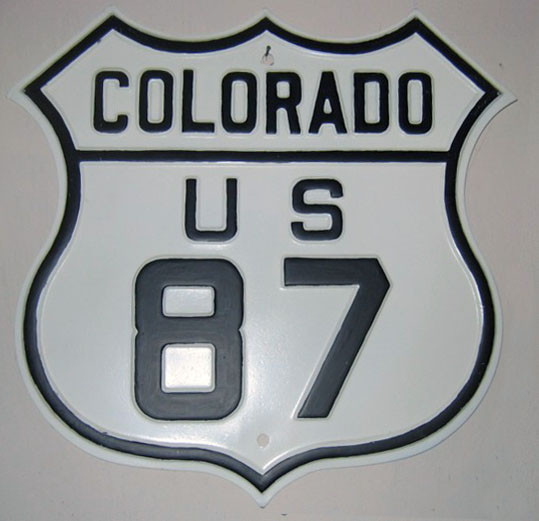 1930s highway marker.