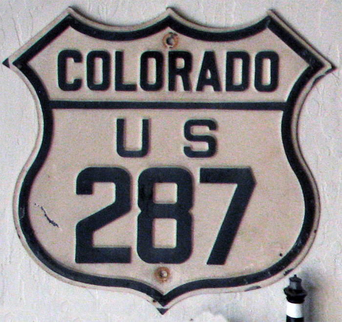 1930s highway marker.