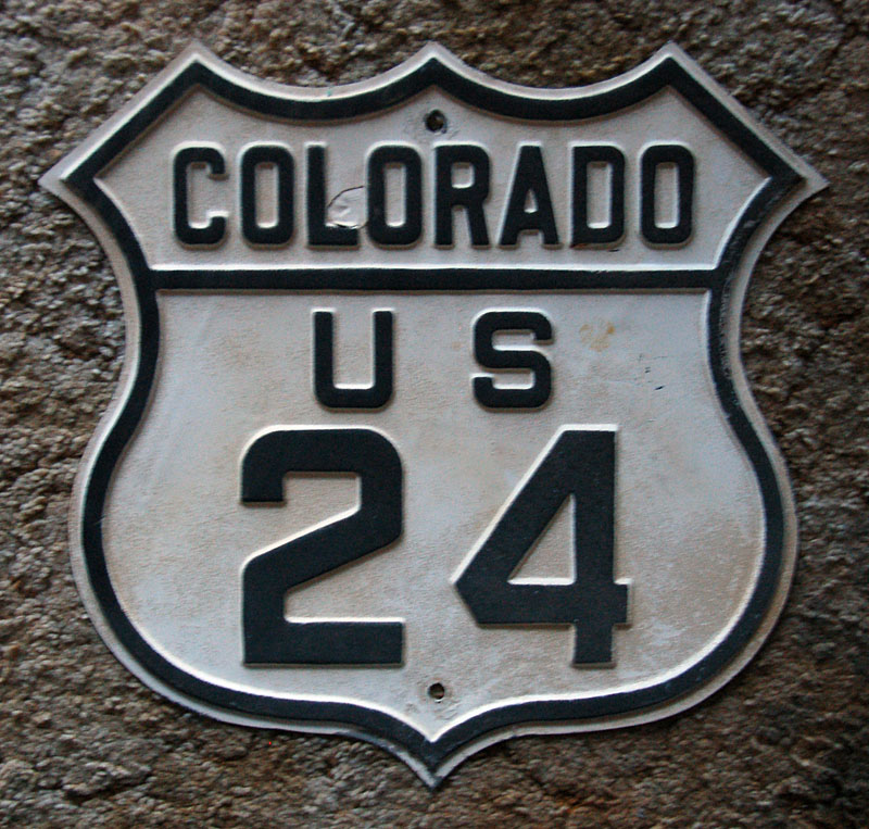 1930s highway marker.