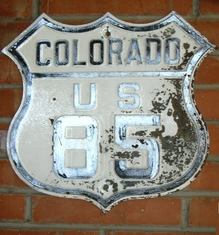 1930s highway marker.