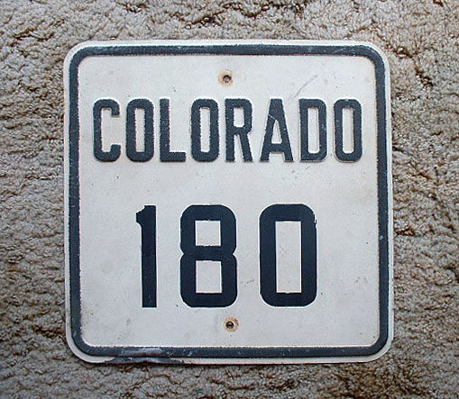 1940s highway marker.