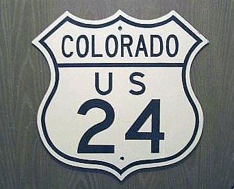 1940s highway marker.