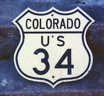 1940s highway marker.