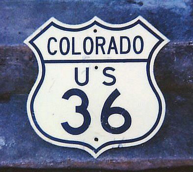 1940s highway marker.