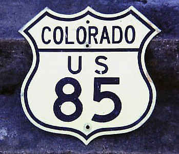 1940s highway marker.