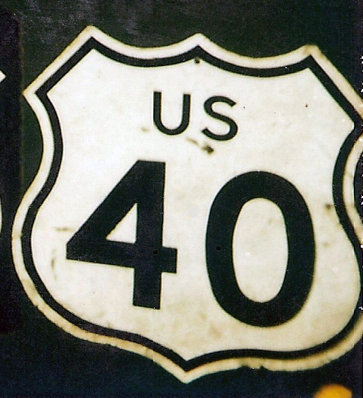 1960s highway marker.