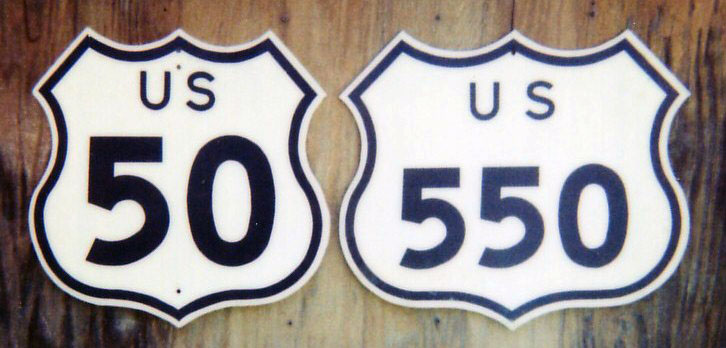 1950s highway marker.