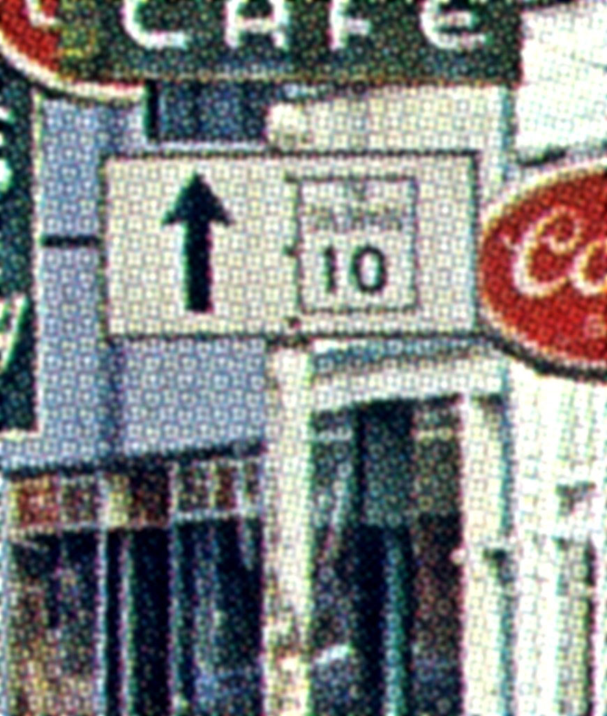 1950s highway marker.