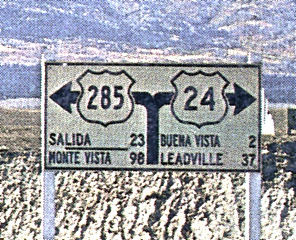 1950s highway marker.