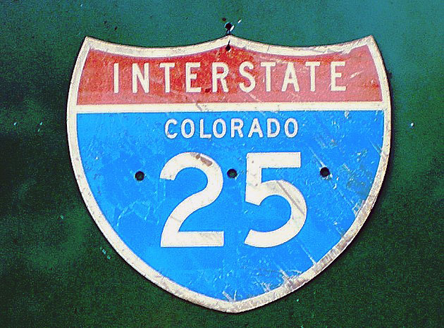 1950s highway marker.