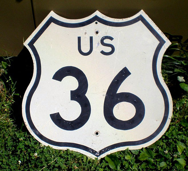 1950s highway marker.