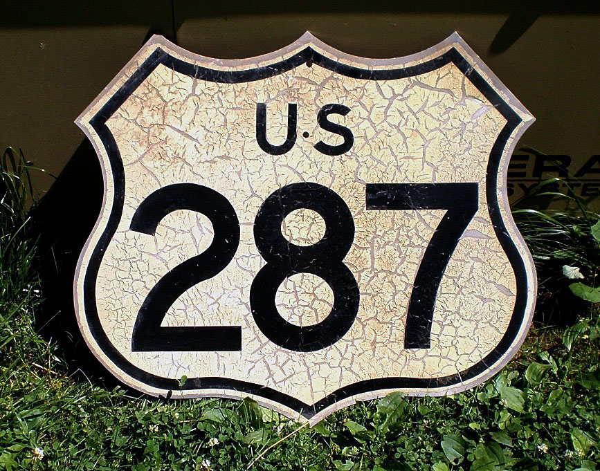 1950s highway marker.