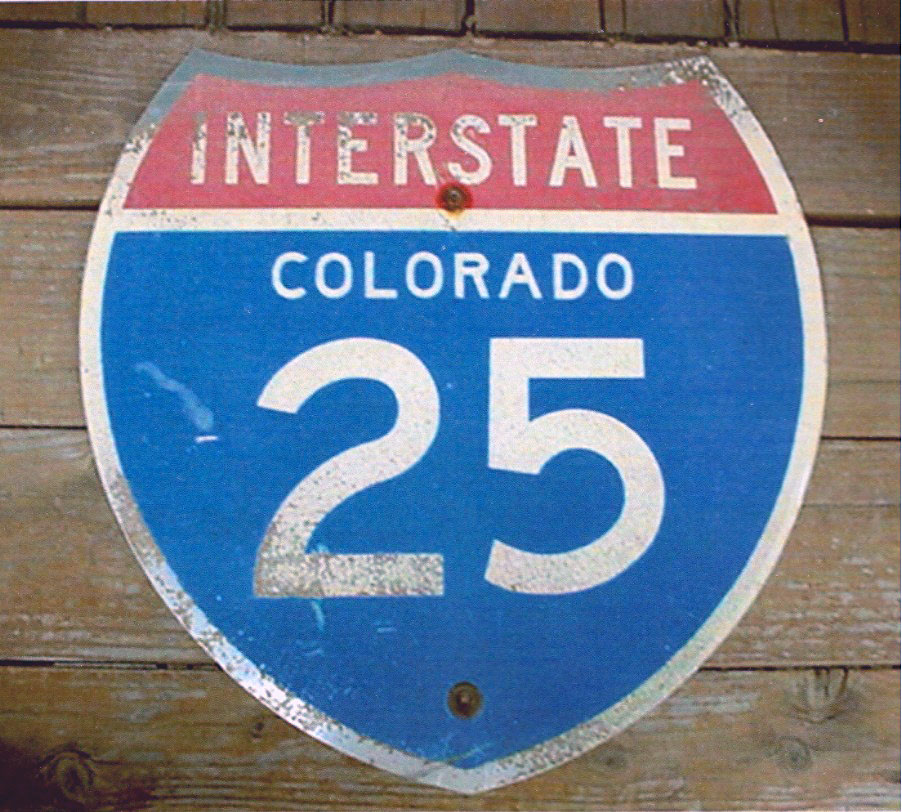 1960s highway marker.
