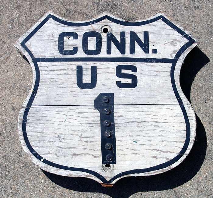 1940s highway marker.