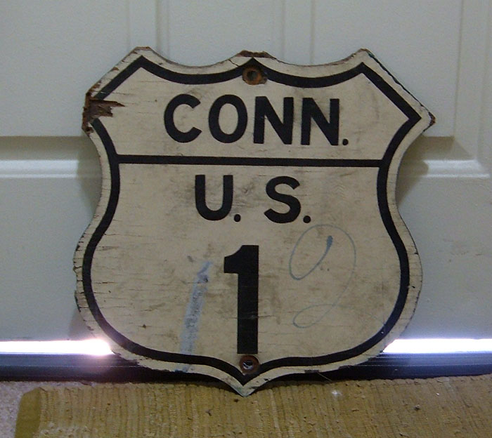 1940s highway marker.