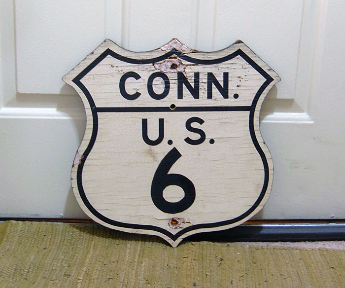 1940s highway marker.
