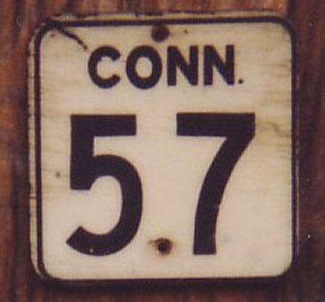 1940s highway marker.