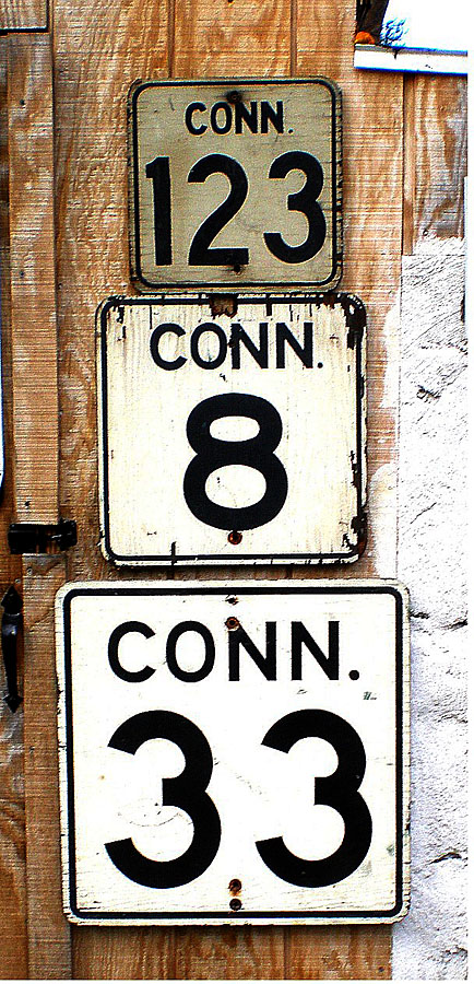 1950s highway marker.