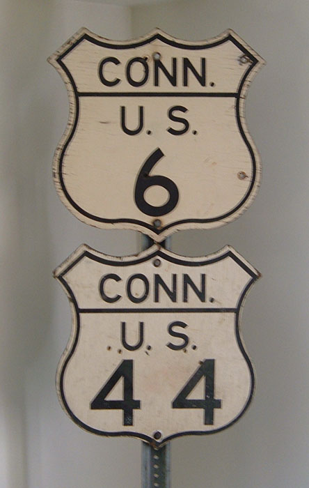 1950s highway marker.