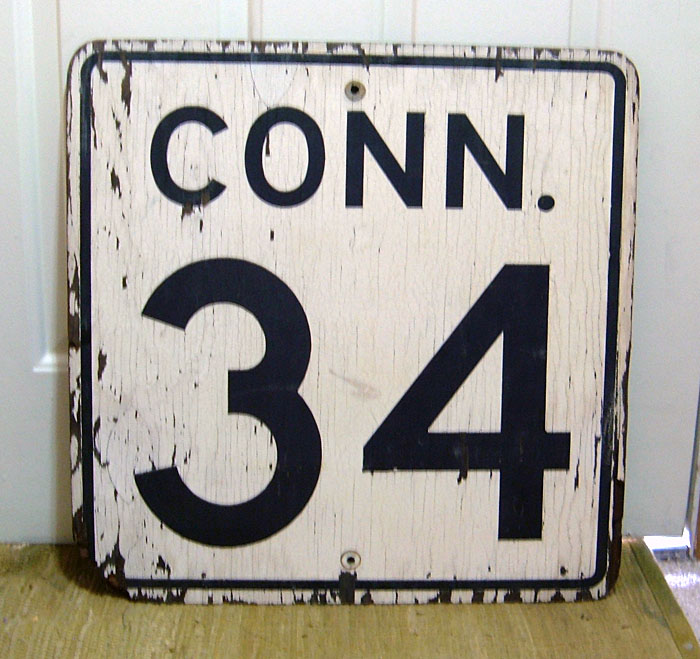 1950s highway marker.