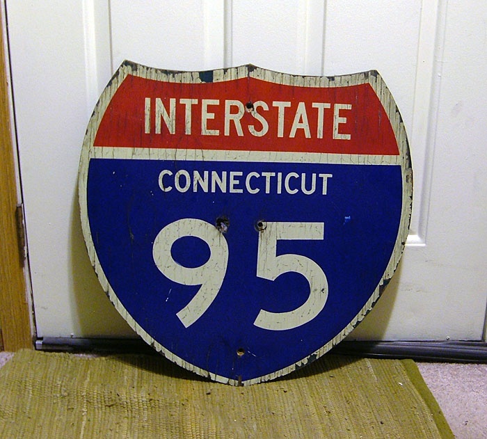 1960s highway marker.