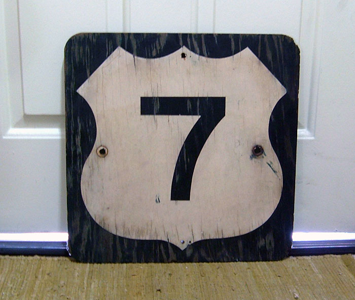 1960s highway marker.