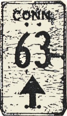 1960s highway marker.