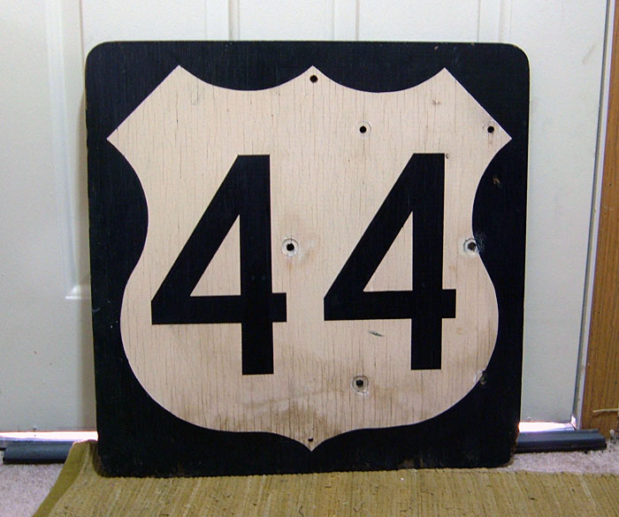 1960s highway marker.
