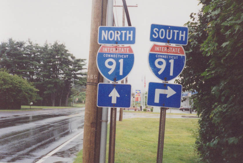 South of Hartford approaching the Interstate 91 interchange.