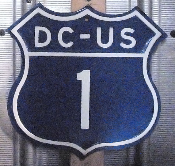 1950s highway marker.