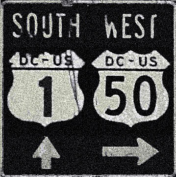 1970s guide sign.