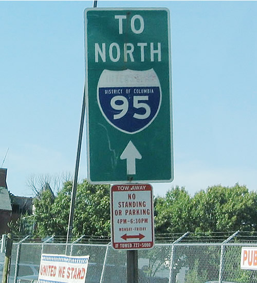 Northbound U.S. 1/Eastbound U.S. 50 on 6th Street. First
