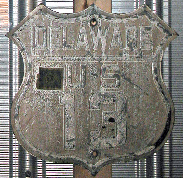 1920s highway marker.