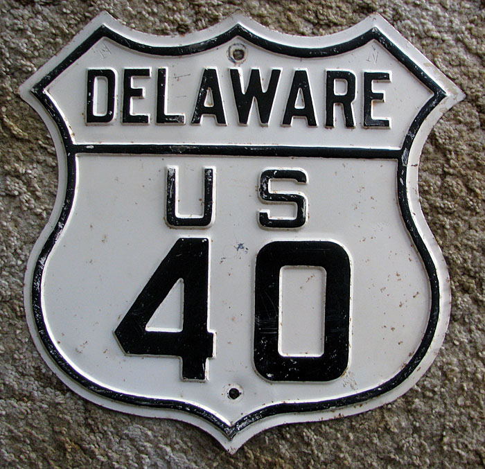 1920s highway marker.