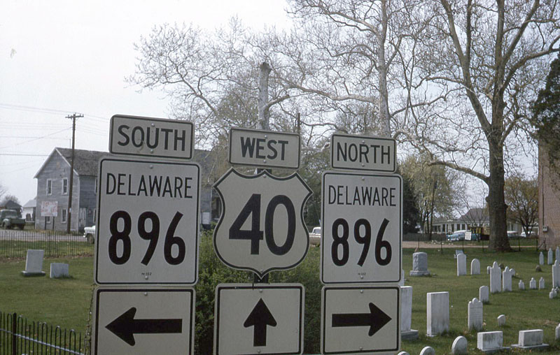 U.S. 40 west at what is now Delaware 896 Business in Glasgow.