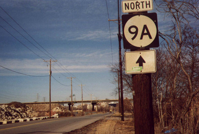 Delaware 9A (Terminal Avenue) northbound between the Port of Wilmignton and the Interstate 495 bridge.