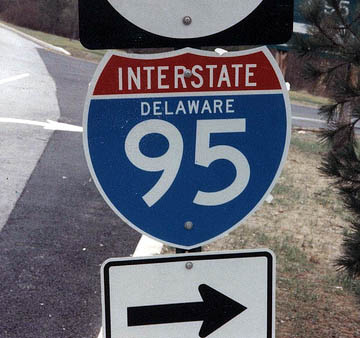 Most Interstate 95 trailblazers on Christiana's Mall Road featured the state named until their sudden disappearance in 1995.