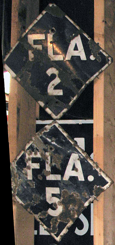 1920s highway marker.