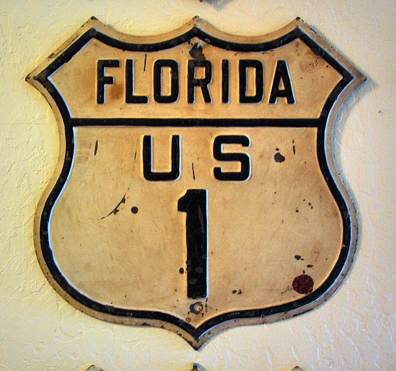 1920s highway marker.