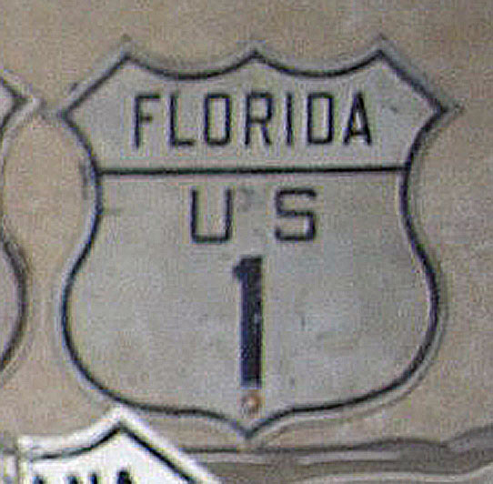 1920s highway marker.
