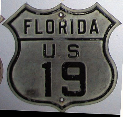 1920s highway marker.