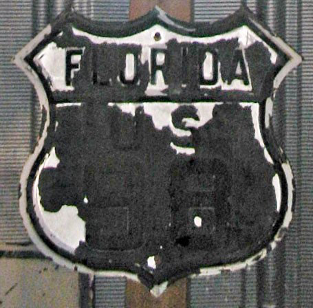 1920s highway marker.
