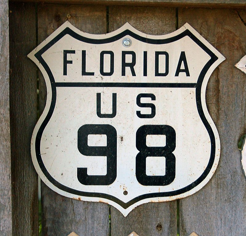 1940s highway marker.