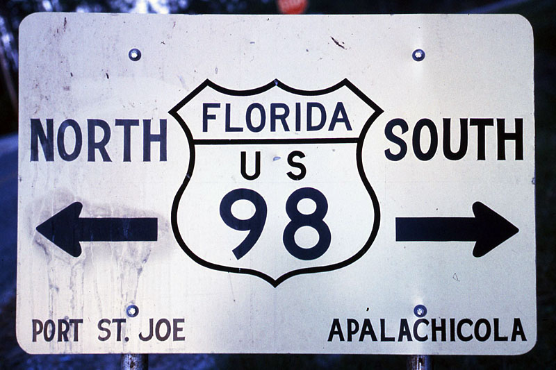 Junction with Florida 30A, Cape San Blas.