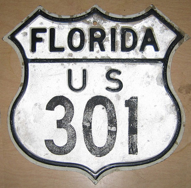1950s highway marker.