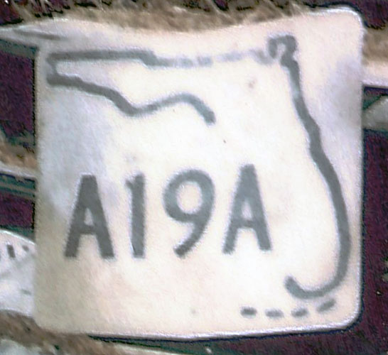 1950s highway marker.