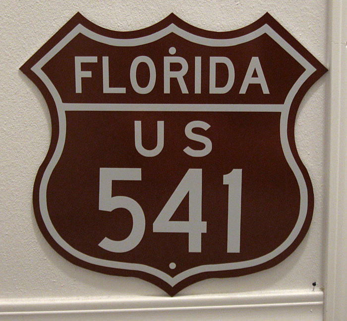 1950s highway marker.